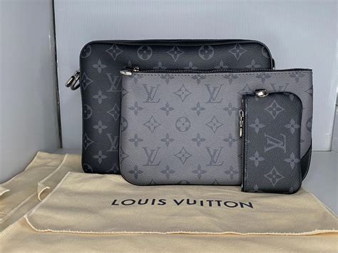 lv trio pochette|trio monogram eclipse bag.